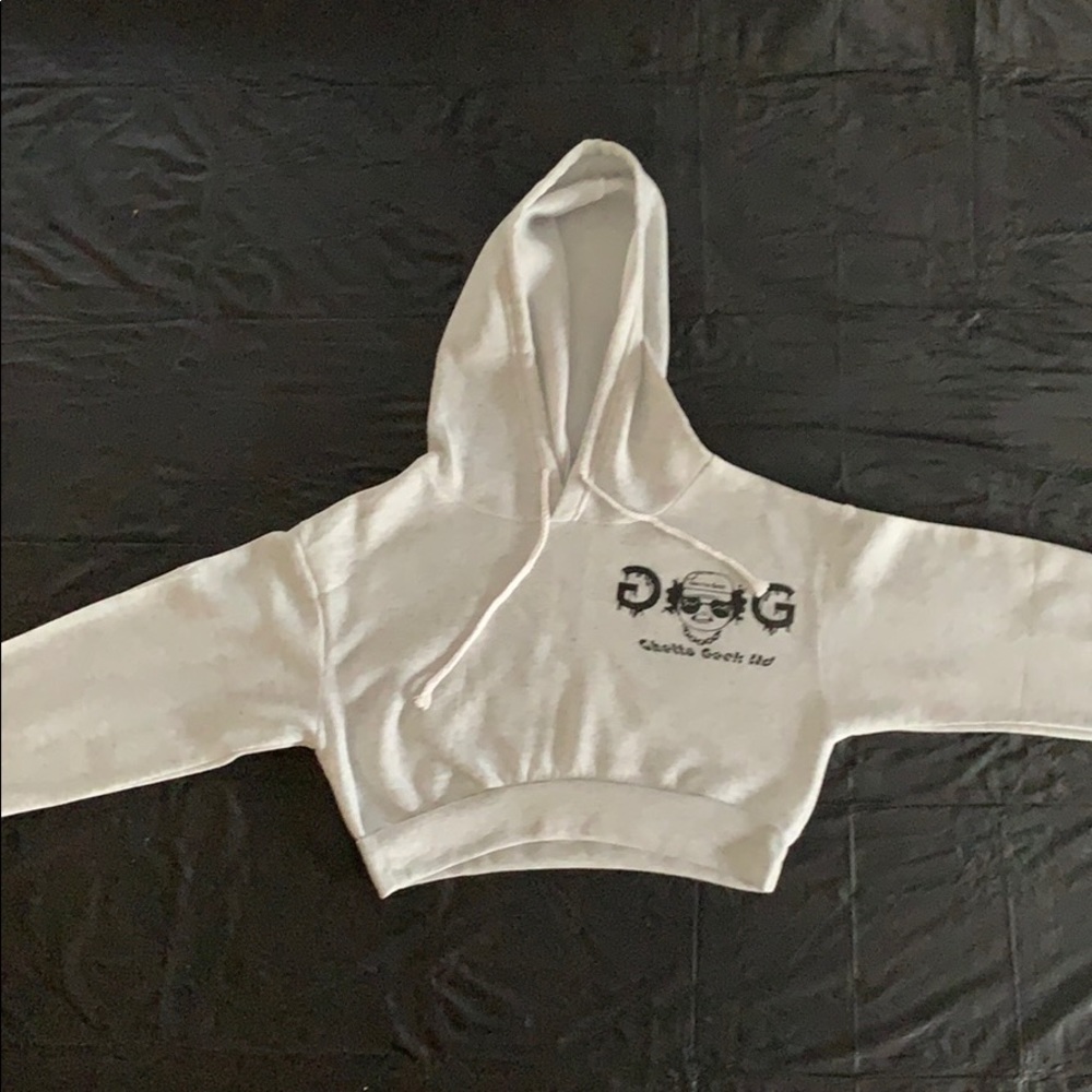 Ghetto Geek Ladies Summer/Fall Cropped Hooded Top